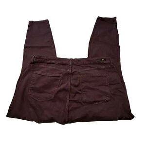 Kut from the Kloth Hi-Rise Ankle Skinny‎ Deep Wine Pants Stretch women’s 18W